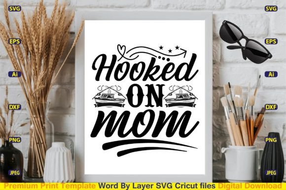 Hooked on Mom SVG: Crafts & Graphics Review