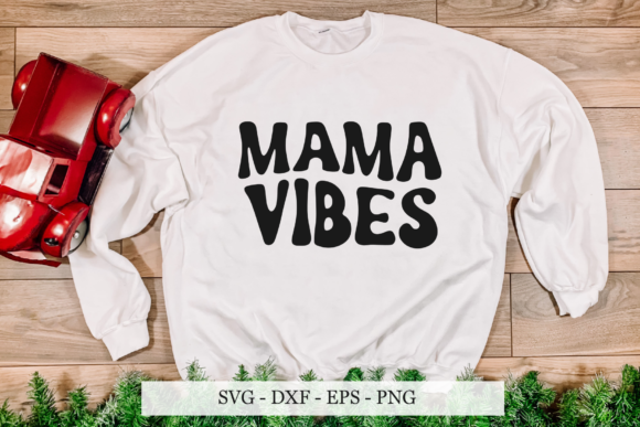 Mama Vibes SVG: Modern Graphics for Crafts