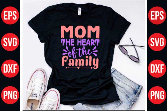 Mom SVG T-Shirt Design for Crafts & Graphics