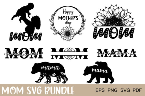 Mothers Day Svg Bundle: Graphics for Crafts